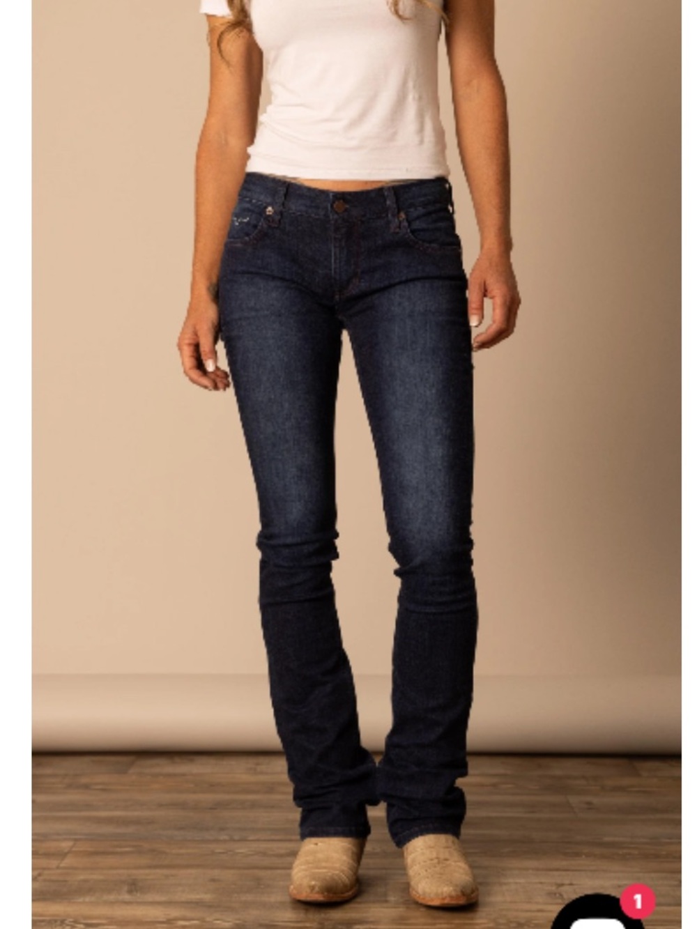 Kimes Ranch Audrey Dark Wash Trouser Jeans Women’s 12/34 Western Denim USA